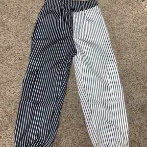 Black & White two tone pants!